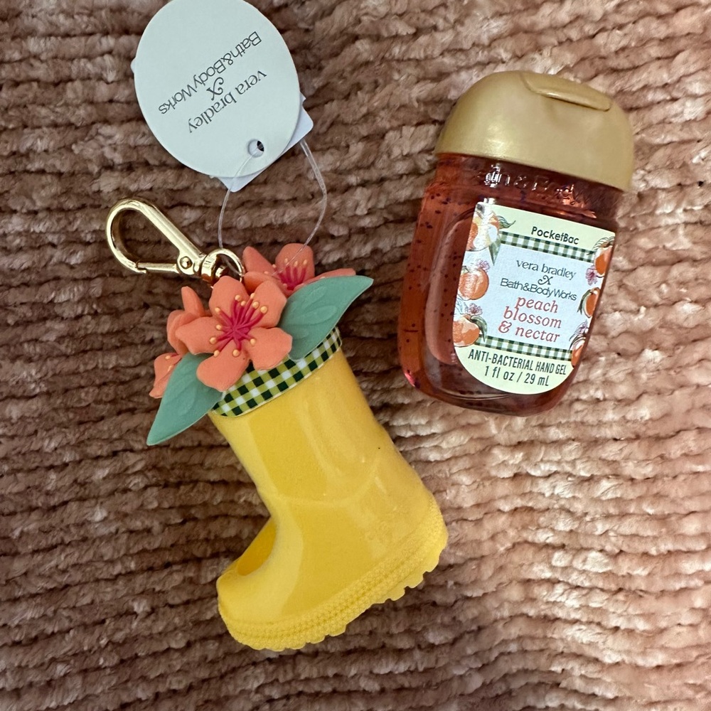 Bath & Body Works x Vera Bradley Rain Boot PocketBac Holder with sanitizer